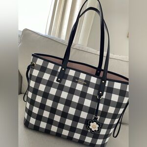 Michael Kors plaid tote